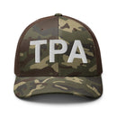 TPA Tampa Bay Airport Code Camo Trucker Hat