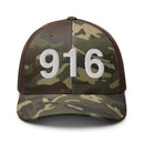 916 Sacramento Area Code Camo Trucker Hat