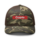Crypto Box Logo Camo Trucker Hat