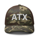 ATX Austin TX City Code Camo Trucker Hat