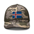 Iceland Flag Camo Trucker Hat