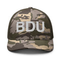 BDU Boulder Airport Code  Camo Trucker Hat