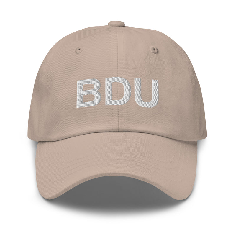 BDU Boulder Airport Code Dad Hat