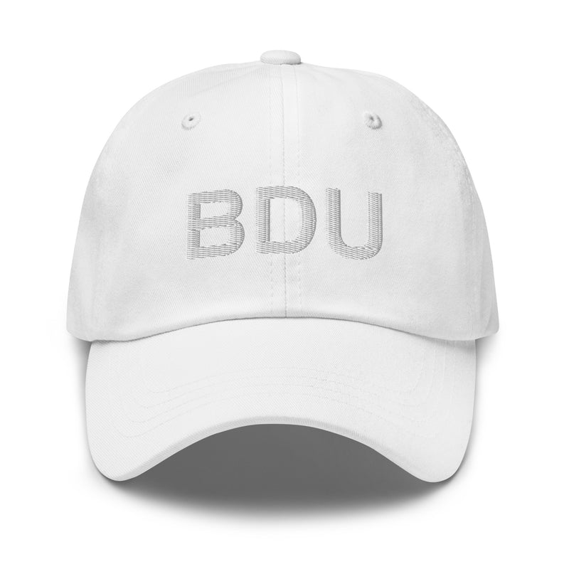 BDU Boulder Airport Code Dad Hat