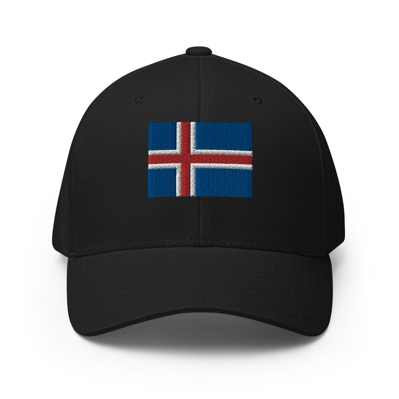 Iceland Flag Closed Back Hat