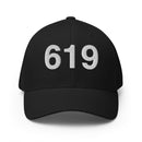 619 San Diego CA Area Code Closed Back Hat