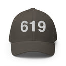 619 San Diego CA Area Code Closed Back Hat