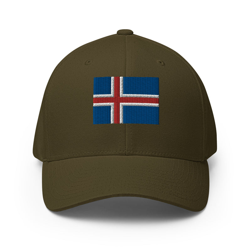 Iceland Flag Closed Back Hat