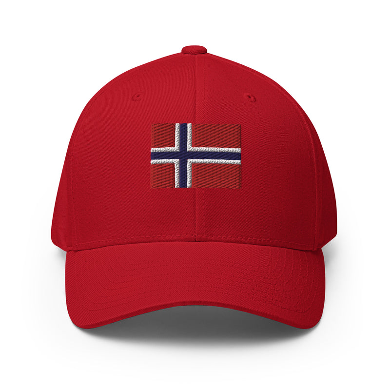 Norway Flag Closed Back  Hat.