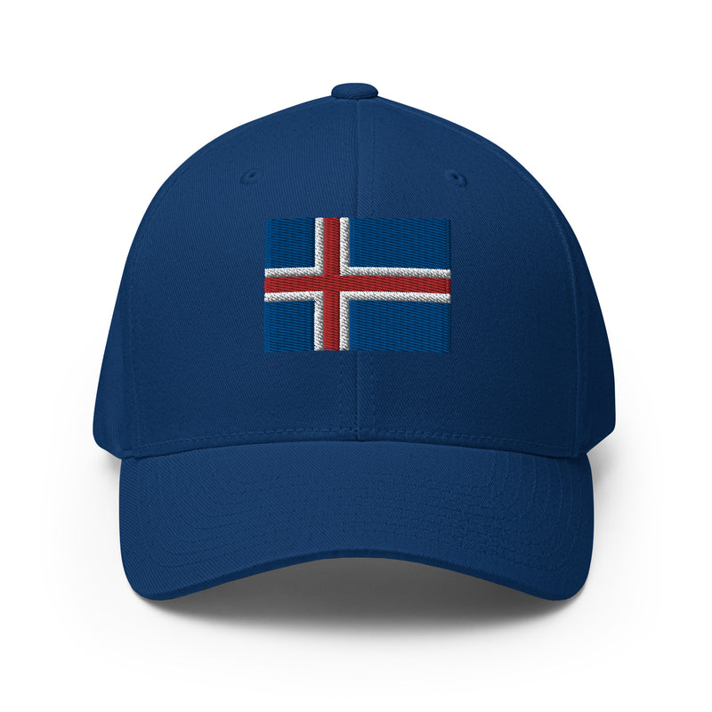 Iceland Flag Closed Back Hat