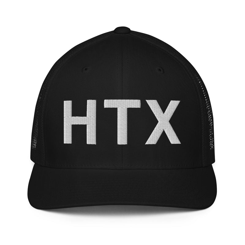 HTX Houston Texas Closed Back Trucker Hat