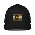 Boulder Colorado Flag Closed Back Trucker Hat