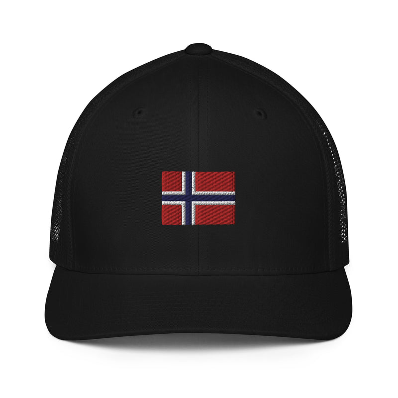 Norway Flag Closed Back Trucker Hat