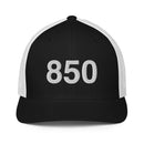 850 Florida Panhandle Area Code Closed Back Trucker Hat