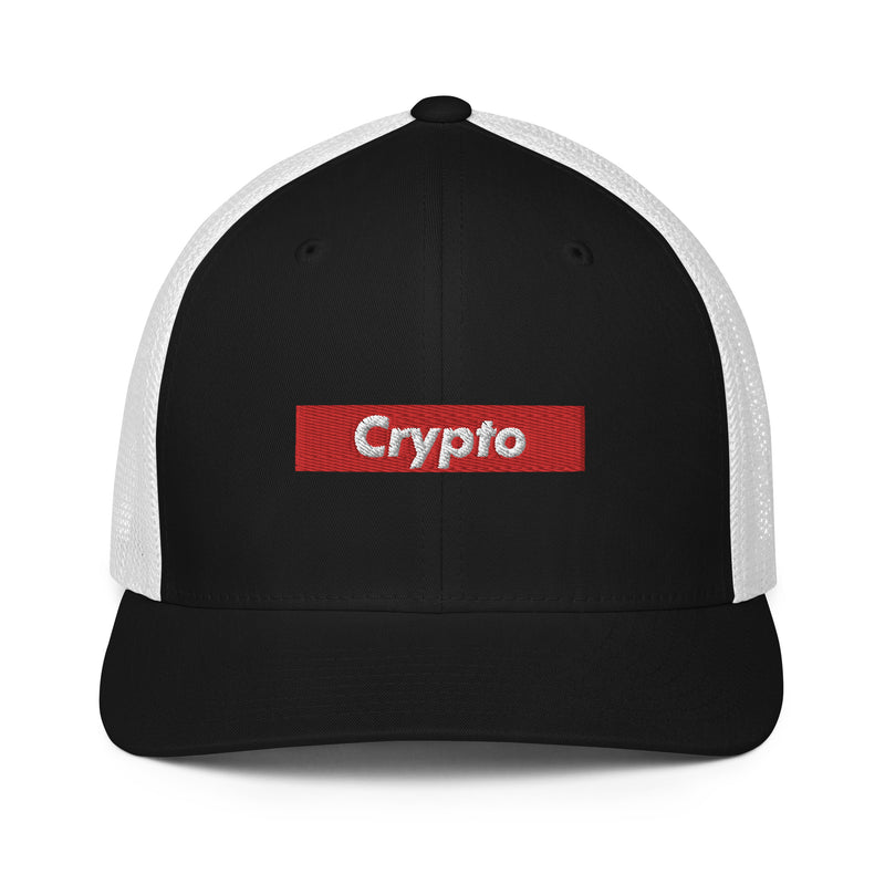 Crypto Box Logo Closed Back Trucker Hat