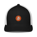 Bitcoin Logo Closed Back Trucker Hat