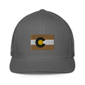 Boulder Colorado Flag Closed Back Trucker Hat