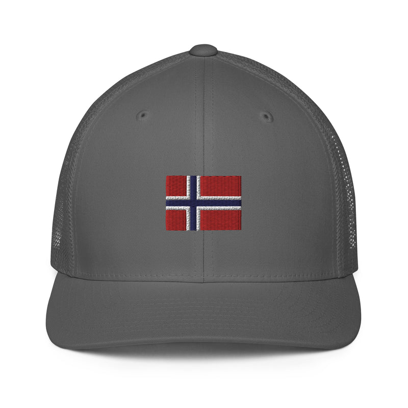 Norway Flag Closed Back Trucker Hat