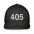 405 Oklahoma Area Code Closed Back Trucker Hat