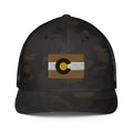 Boulder Colorado Flag Closed Back Trucker Hat