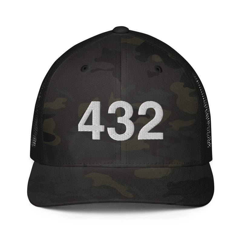 432 West Texas Area Code Closed Back Trucker Hat