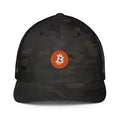 Bitcoin Logo Closed Back Trucker Hat