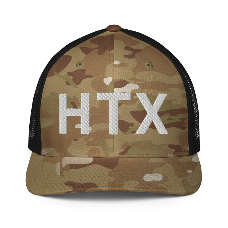 HTX Houston Texas Closed Back Trucker Hat