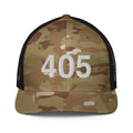 405 Oklahoma Area Code Closed Back Trucker Hat