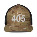 405 Oklahoma Area Code Closed Back Trucker Hat