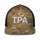 TPA Tampa Bay Airport Code Closed Back Trucker Hat