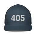 405 Oklahoma Area Code Closed Back Trucker Hat