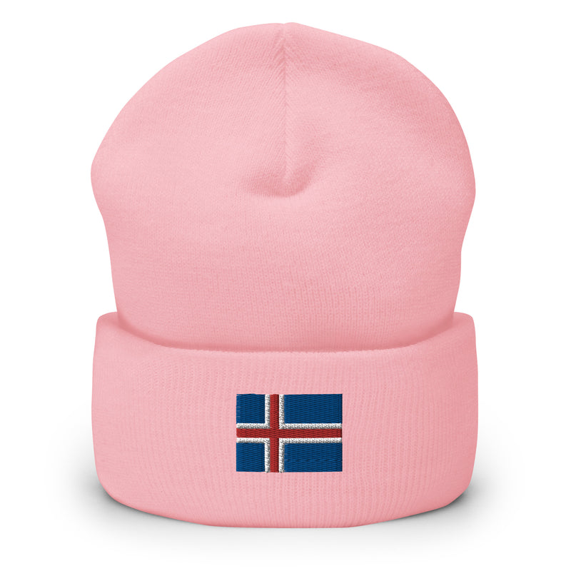 Iceland Flag Cuffed Beanie