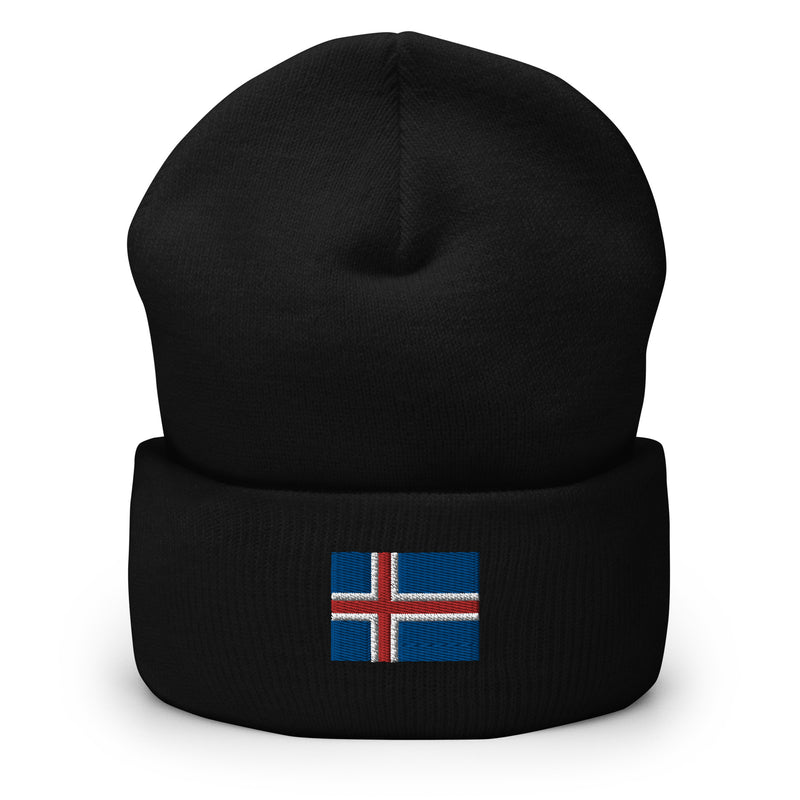 Iceland Flag Cuffed Beanie
