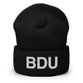 BDU Boulder Airport Code Cuffed Beanie