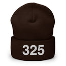 325 Abilene TX Area Code Cuffed Beanie