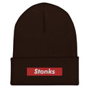 Stonks Box Logo Cuffed Beanie