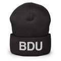 BDU Boulder Airport Code Cuffed Beanie