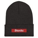 Stonks Box Logo Cuffed Beanie