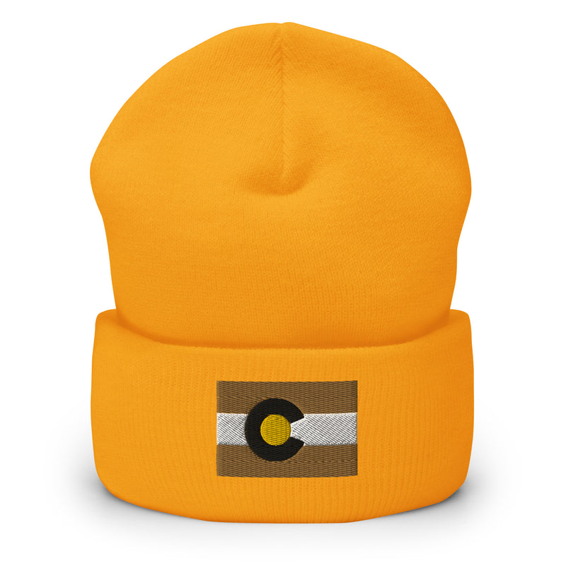 Boulder Colorado Flag Cuffed Beanie