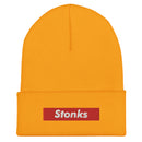 Stonks Box Logo Cuffed Beanie