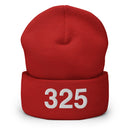 325 Abilene TX Area Code Cuffed Beanie
