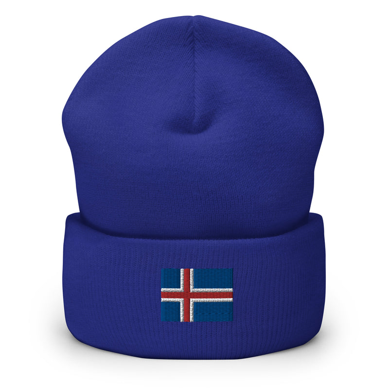 Iceland Flag Cuffed Beanie