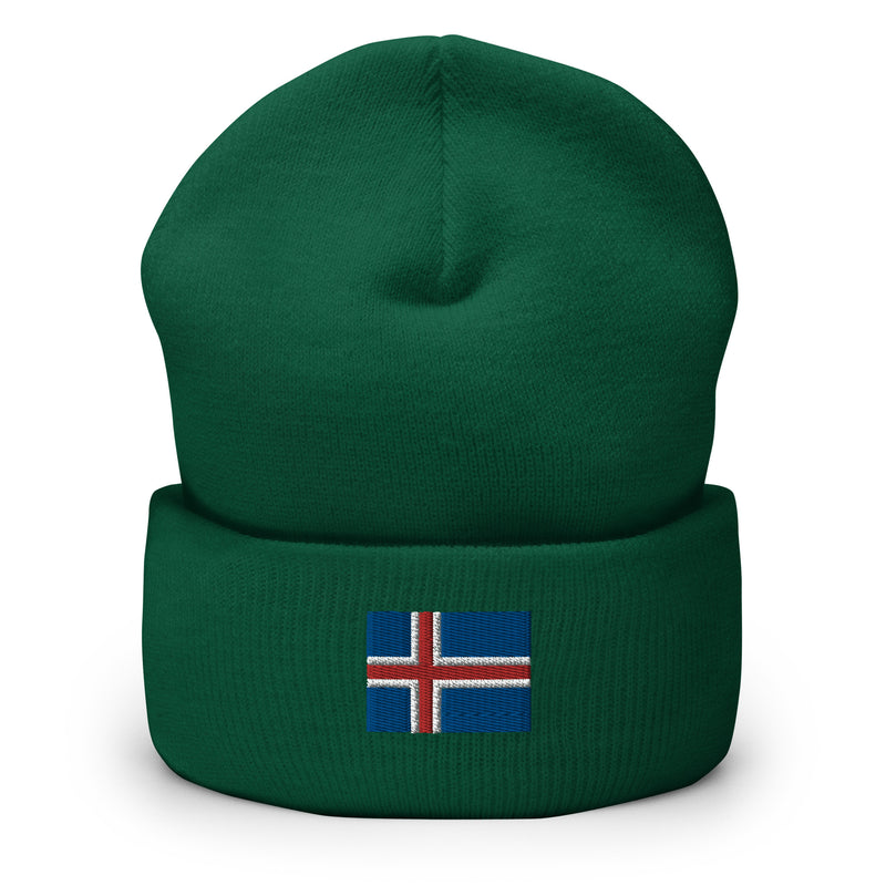 Iceland Flag Cuffed Beanie