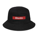 Stonks Box Logo Denim Bucket Hat