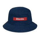 Stonks Box Logo Denim Bucket Hat