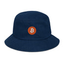 Bitcoin Logo Denim Bucket Hat