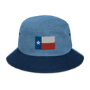 Texas Flag Denim Bucket Hat