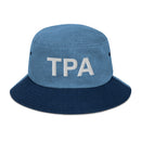 TPA Tampa Bay Airport Code Denim Bucket Hat