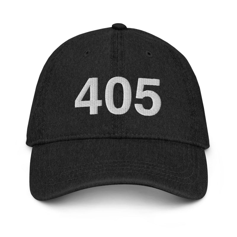 405 Oklahoma Area Code Denim Dad Hat