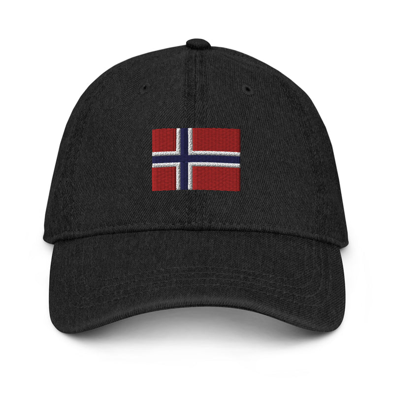 Norway Flag Denim Dad Hat
